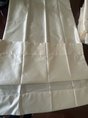Cream Polyester King size 21 by 40 inches pillow cases Made in U.S.A.